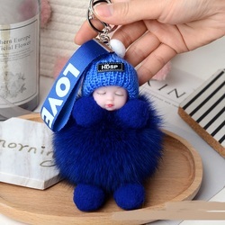 Cute Metal Plush Toy Ornaments, Baby Doll Chains for Collectors