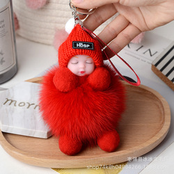 Cute Metal Plush Toy Ornaments, Baby Doll Chains for Collectors