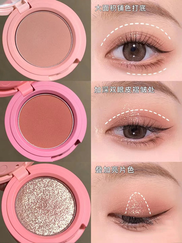 5 Colors 3 In 1 Multichrome Eyeshadow Beauty Products For Girls Makeup Waterproof  Eyeshadow Palette 