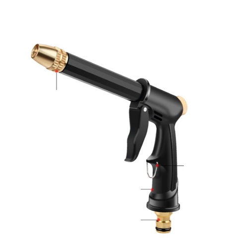 JOY r's copper plated nozzle with thick rod high-pressure household watering garden multifunctional water gun