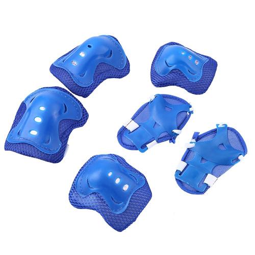 6pcs Adult Kids Knee Pads Elbow Pads Wrist Guards Ankle Support Brace Set for Inline Roller Skating Skateboarding Scoote