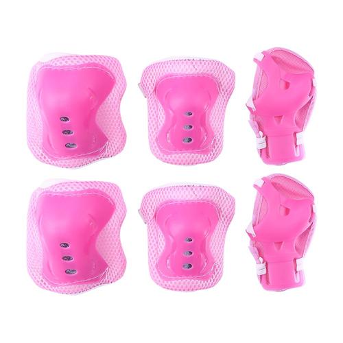 6pcs Adult Kids Knee Pads Elbow Pads Wrist Guards Ankle Support Brace Set for Inline Roller Skating Skateboarding Scoote