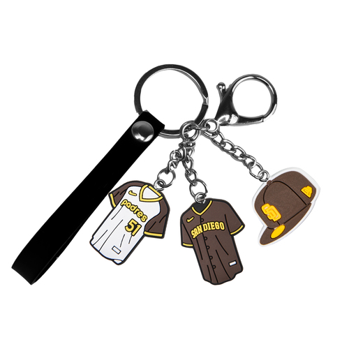 Mexican Keychain 2D shoe model key ring basketball shoes car pendant rubber keychain food key chains