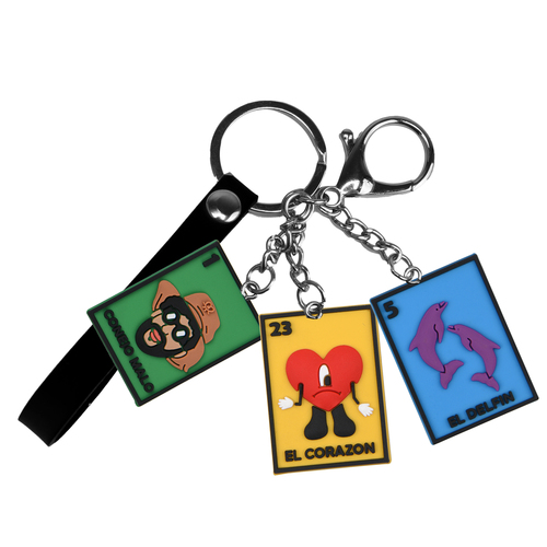 Mexican Keychain 2D shoe model key ring basketball shoes car pendant rubber keychain food key chains