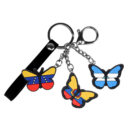 Mexican Keychain 2D shoe model key ring basketball shoes car pendant rubber keychain food key chains