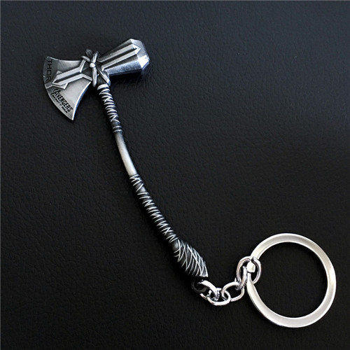 Movie Keychain Thor Weapon Stormbreaker Hammer Keychain for Women Men Car Pendant Jewelry Fans Gift 