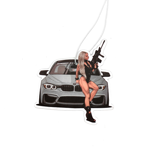 New JDM Culture Series Car Air Freshener Hanging Sexy Girl Tire Girls Car Rear View Solid Paper Car Interior Accessories