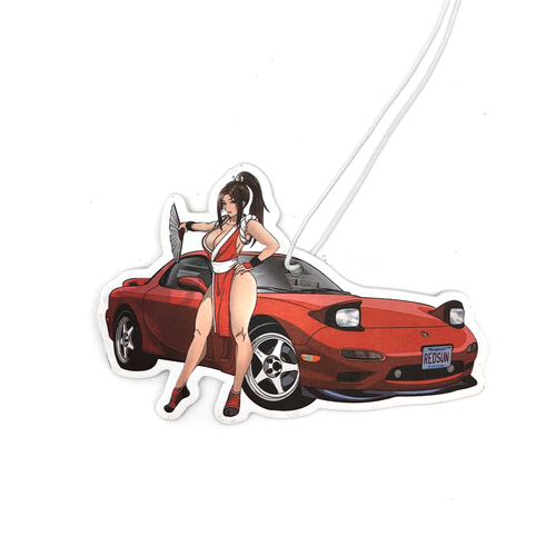 New JDM Culture Series Car Air Freshener Hanging Sexy Girl Tire Girls Car Rear View Solid Paper Car Interior Accessories