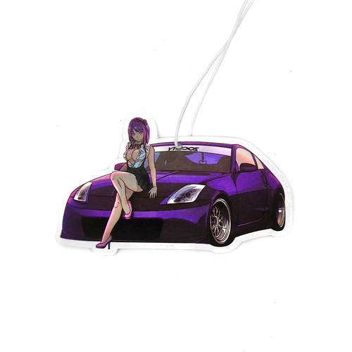 New JDM Culture Series Car Air Freshener Hanging Sexy Girl Tire Girls Car Rear View Solid Paper Car Interior Accessories