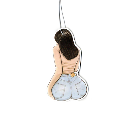 New JDM Culture Series Car Air Freshener Hanging Sexy Girl Tire Girls Car Rear View Solid Paper Car Interior Accessories