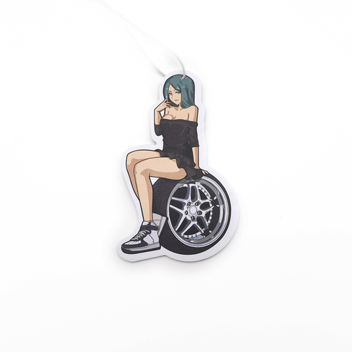 New JDM Culture Series Car Air Freshener Hanging Sexy Girl Tire Girls Car Rear View Solid Paper Car Interior Accessories