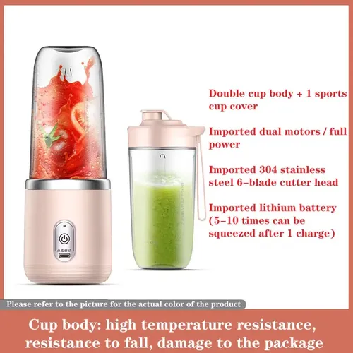 Mini Portable Juicer Electric Mixer Fruit Smoothie Blender Juice Extractor Machine