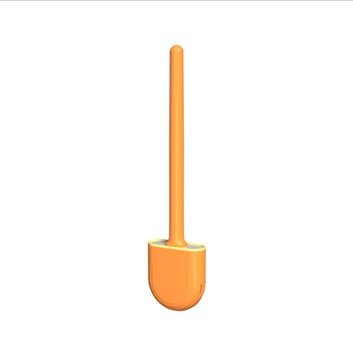 Wall Mount Flexible TPR Silicone Toilet Brush and Holder
