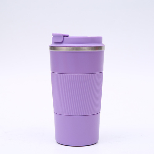 Reusable Leakproof Insulated Stainless Steel Tumbler Travel Car Coffee Mug Cups with Silicone Sleeve