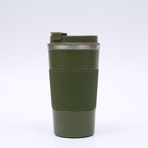 Reusable Leakproof Insulated Stainless Steel Tumbler Travel Car Coffee Mug Cups with Silicone Sleeve