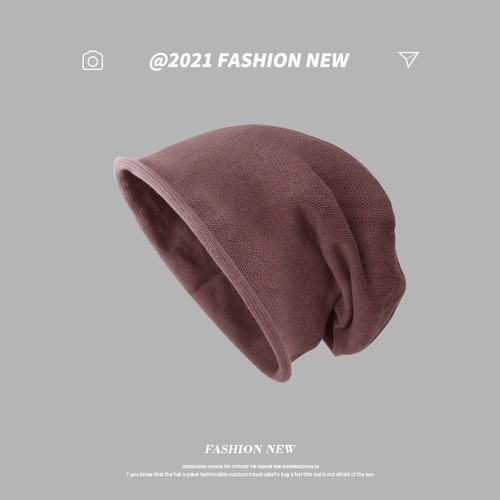 High Quality Ladies Solid Color Letters Fashion  Hat Versatile Warm Knitted Winter Wool Hat 3m Hat