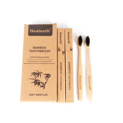 Natural Eco-Friendly BPA Free Soft Bristles Biodegradable Toothbrushes Wooden Tooth Brush