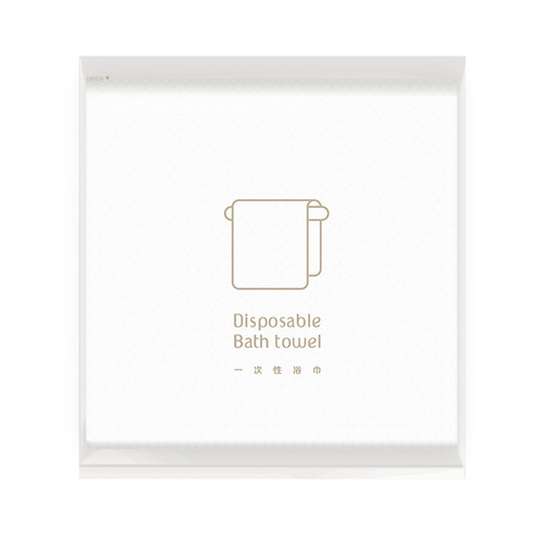 2023 Hot Luxury Comfortable Eco Friendly White Disposable Travel Hotel Bath Towel Sets