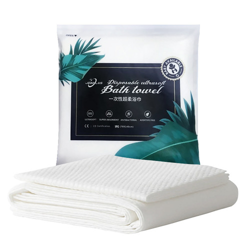2023 Hot Luxury Comfortable Eco Friendly White Disposable Travel Hotel Bath Towel Sets