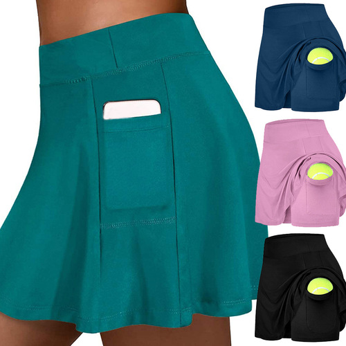 Ladies casual shorts sports fitness running yoga tennis skirt