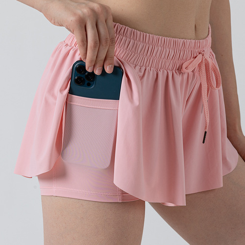   Ropa DeTenis   High Quality Mini Sports Running Skorts 2 In 1 Flowy Golf Skirts  Girls Tennis Sk