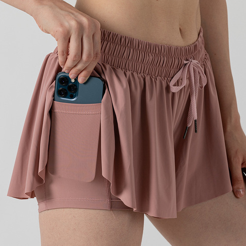   Ropa DeTenis   High Quality Mini Sports Running Skorts 2 In 1 Flowy Golf Skirts  Girls Tennis Sk