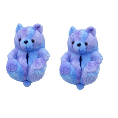 Cheaper Winter Teddy Bear Slippers 2022 Fuzzy Teddy  Plush Adult Slipper House Teddy Bear Slippers For Women
