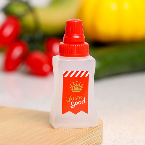 5 pack Kitchen household mini seasoning bottle tomato salad honey extrusion sauce bottle