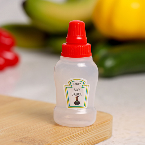 5 pack Kitchen household mini seasoning bottle tomato salad honey extrusion sauce bottle