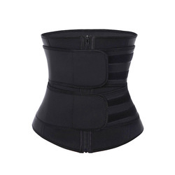 Waist Trainer Double Belt Short Torso Steel Boned Plus Size Waist Trainer Latex Corset Waist Trainer