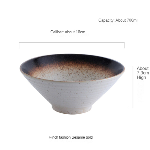 5 8 9 inch chinese EKA   porcelain udon pho noodle bowl chopsticks spoon black ramen bowl ceramic