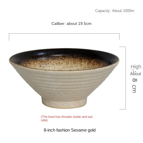 5 8 9 inch chinese EKA   porcelain udon pho noodle bowl chopsticks spoon black ramen bowl ceramic