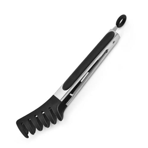 Food Grade Silicone Pasta Tongs Non-Slip Stainless Steel Food Tongs For Noodles Kitchen Tools BBQ Tools Accessories