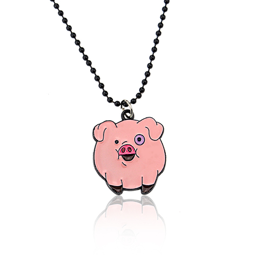 Gravity Falls Cartoon Jewelry Figure Toy Mabel Pines Stanley Necklaces Pendants