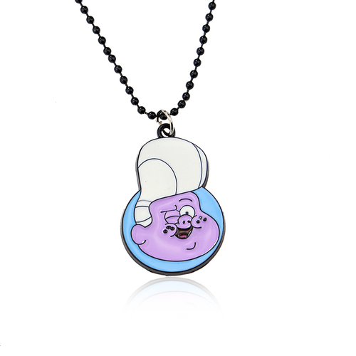 Gravity Falls Cartoon Jewelry Figure Toy Mabel Pines Stanley Necklaces Pendants