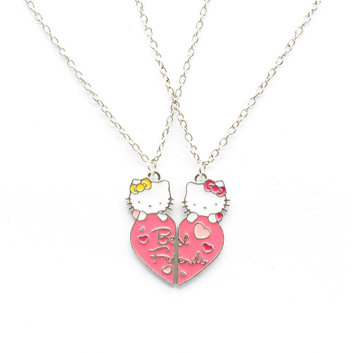 Cartoon Love KT Cat pendant Necklace