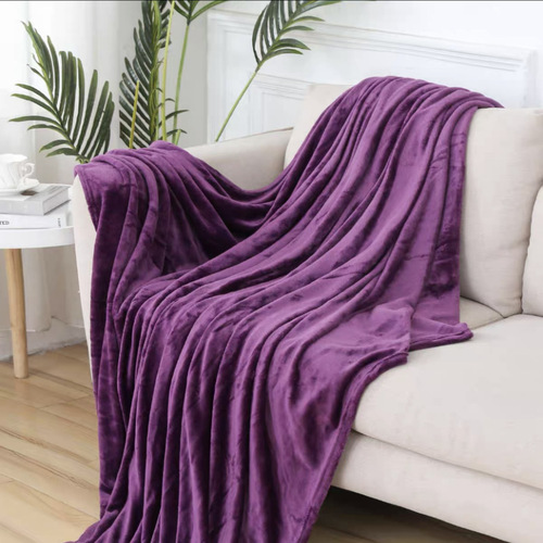New Design Washable Warm Coral Fleece Flannel Blankets For Beds