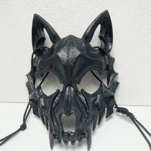 Halloween mask half face mask cospla dragon tiger hag dog Wolf nue mask