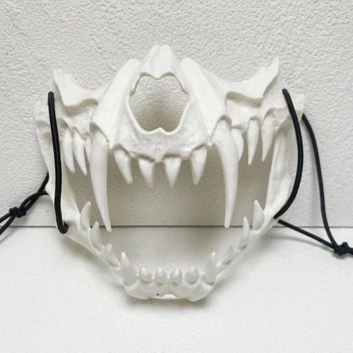 Halloween mask half face mask cospla dragon tiger hag dog Wolf nue mask