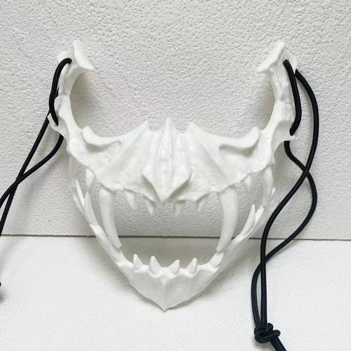 Halloween mask half face mask cospla dragon tiger hag dog Wolf nue mask
