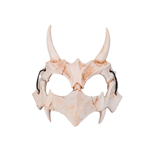 Japanese Writer Silo Doto  Dragon Dod Mask Quadratic Element Cos Resin Mask Halloween Performance Props