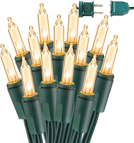 100 Counts Mini LED Clear Christmas Light Battery Operated Christmas String Lights For Patio Garden