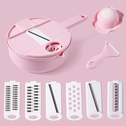 12 in 1 Fruit & Vegetable Tools Kitchen Gadgets Vegetable Chopper Slicer Rotate Multifunctional Vegetable Cutter