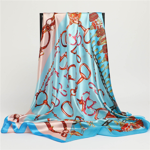 Fashion Plaid Scarves Women's Folar Classic Horse Print Scarves 90x90cm Square Scarves Headscarves