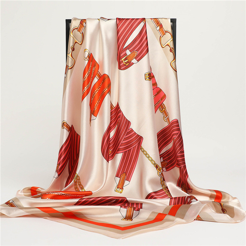Fashion Plaid Scarves Women's Folar Classic Horse Print Scarves 90x90cm Square Scarves Headscarves