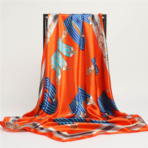 Fashion Plaid Scarves Women's Folar Classic Horse Print Scarves 90x90cm Square Scarves Headscarves