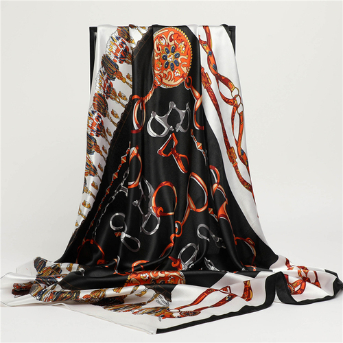 Fashion Plaid Scarves Women's Folar Classic Horse Print Scarves 90x90cm Square Scarves Headscarves