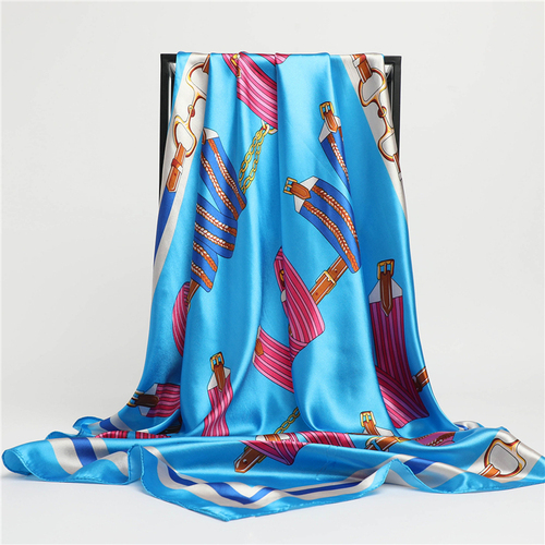 Fashion Plaid Scarves Women's Folar Classic Horse Print Scarves 90x90cm Square Scarves Headscarves