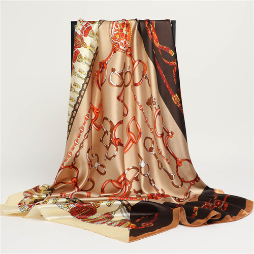 Fashion Plaid Scarves Women's Folar Classic Horse Print Scarves 90x90cm Square Scarves Headscarves