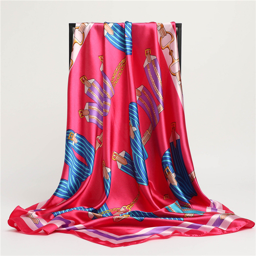 Fashion Plaid Scarves Women's Folar Classic Horse Print Scarves 90x90cm Square Scarves Headscarves